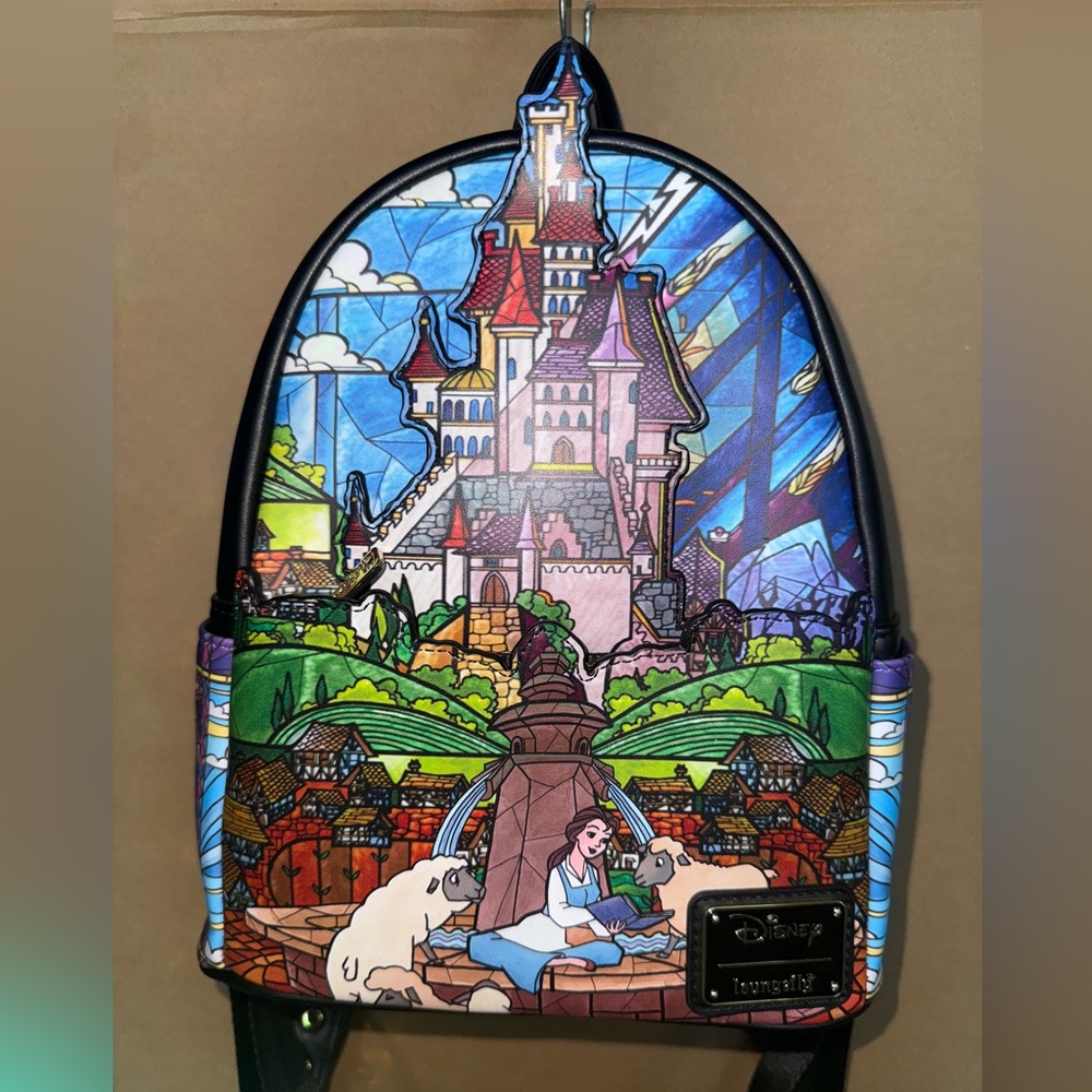 NWOT Disney Loungefly Beauty and the Beast Castle Series Backpack